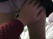 普通话对白，丝袜诱惑，和下面一摸就出水的师妹酒店开房啪啪