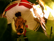 自然风酒店有点昆山龙哥感觉的霸气纹身社会大哥啪啪身材娇小的妹子舔一舔再干打炮不知道像不像他纹身一样猛