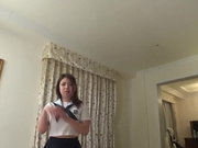 [HD版][無修正] 商店店員辣妹F罩杯梓沙(19歳) 說著歡迎光臨被口爆