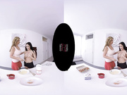 Mom daughter cooking lesson gone wrong