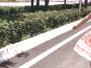 真够拼得超萌高颜值学生妹39℃高温下直接露脸脱光光在马路上跳舞