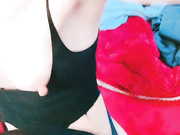 170美腿女神吊带连体丝袜高跟鞋道具假屌骑坐