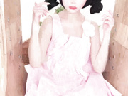 爆机少女▌喵小吉▌小清新《蜜桃乌龙》粉色少女蜜鲍愈加饱满